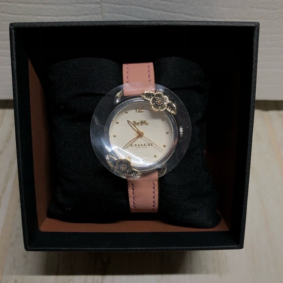 NWT Coach Tea Rose Blush Pink & Gold Watch - Picture 2 of 8